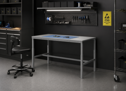 Antistatic Height-Adjustable Table Enprag SPESD, 1800 × 700 mm - 2