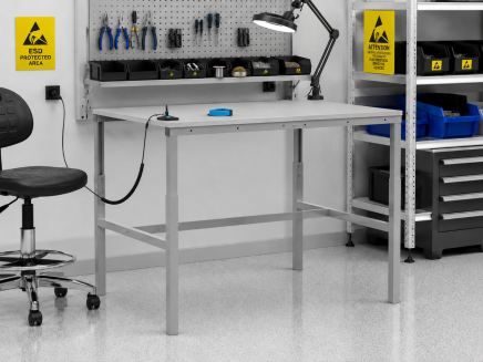 Antistatic Height-Adjustable Table Enprag SPESD, 1800 × 900 mm - 2