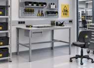 Antistatic Height-Adjustable Table Enprag SPESD, 1500 × 700 mm - 2