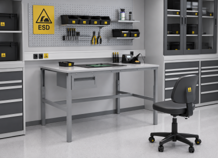 Antistatic Height-Adjustable Table Enprag SPESD, 1500 × 900 mm - 2