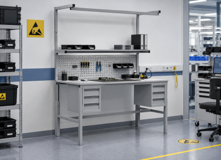 Antistatic Height-Adjustable Table Enprag SPEXESD, 1800 × 900 mm - 2
