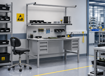 Antistatic Height-Adjustable Table Enprag SPEXESD, 1800 × 700 mm - 2