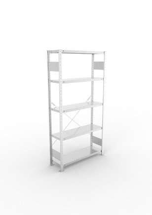 Basic Shelf Unit Clip S3, galvanized, depth 300 mm (3 models) - 1