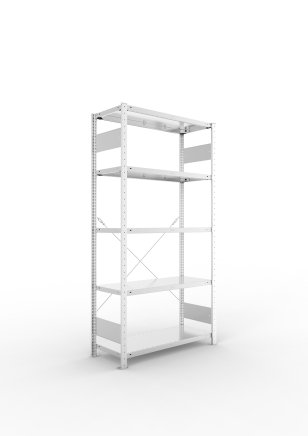 Basic Shelf Unit Clip S3, galvanized, depth 400 mm (6 models) - 1