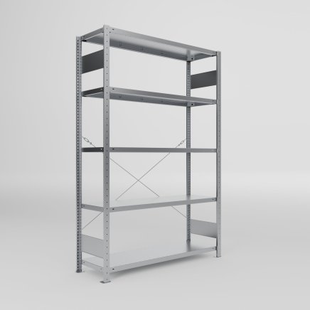 Basic Shelf Unit 438352 Clip S3, galvanized, depth 400 mm - 1
