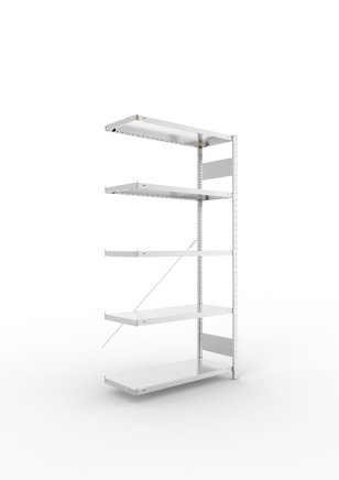 Add‑on Shelf Unit 223910 Clip S3, galvanized, depth 400 mm - 1