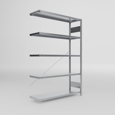 Add‑on Shelf Unit 439014 Clip S3, galvanized, depth 400 mm - 1