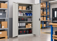 Metal Storage Cabinet with Shelves Enprag JF-C01, white - 9