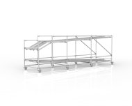 Two-tier mobile flow rack