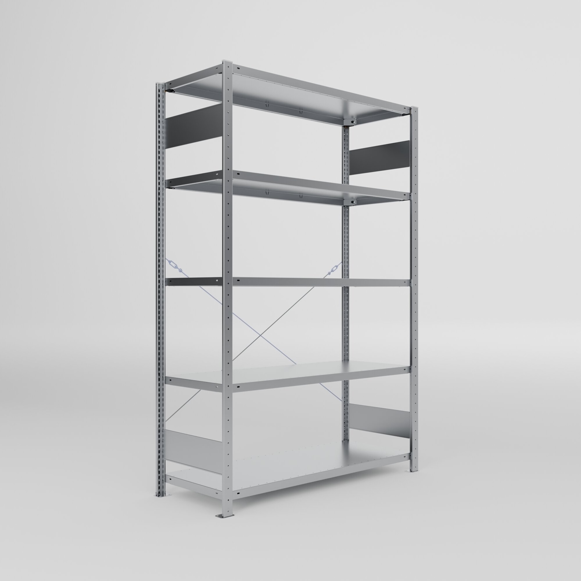 Basic Shelf Unit 438369 Clip S3, galvanized, depth 500 mm