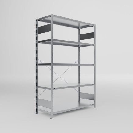 Basic Shelf Unit 438369 Clip S3, galvanized, depth 500 mm - 1