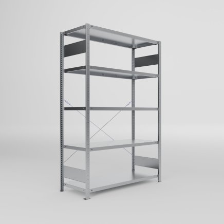 Basic Shelf Unit 438802 Clip S3, galvanized, depth 500 mm - 1
