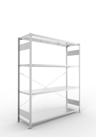 Basic Shelf Unit 323986 Clip S3, galvanized, depth 500 mm - 1