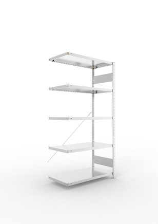 Add‑on Shelf Unit 223972 Clip S3, galvanized, depth 500 mm - 1