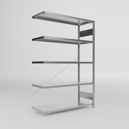 Add‑on Shelf Unit 438567 Clip S3, galvanized, depth 500 mm - 1