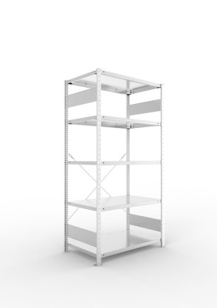 Basic Shelf Unit Clip S3, galvanized, depth 600 mm (6 models) - 1
