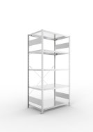 Basic Shelf Unit 230277 Clip S3, galvanized, depth 600 mm