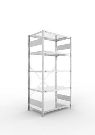 Basic Shelf Unit 230277 Clip S3, galvanized, depth 600 mm - 1