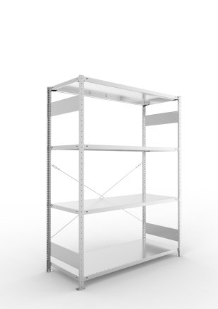 Basic Shelf Unit 323405 Clip S3, galvanized, depth 600 mm - 1