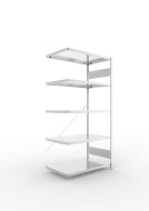 Add‑on Shelf Unit 224023 Clip S3, galvanized, depth 600 mm