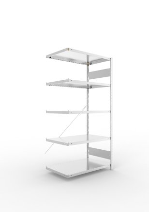 Add‑on Shelf Unit 224023 Clip S3, galvanized, depth 600 mm - 1