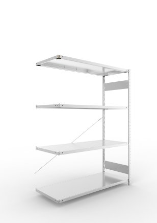 Add‑on Shelf Unit 323412 Clip S3, galvanized, depth 600 mm - 1