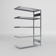 Add‑on Shelf Unit 439038 Clip S3, galvanized, depth 600 mm