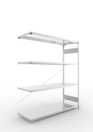 Add‑on Shelf Unit 324051 Clip S3, galvanized, depth 600 mm - 1
