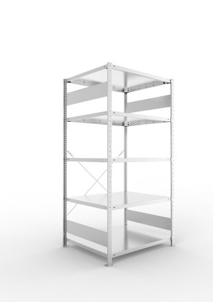Basic Shelf Unit Clip S3, galvanized, depth 800 mm (2 models) - 1