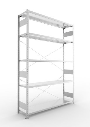 Basic Shelf Unit 324068 Clip S3, galvanized, depth 400 mm - 1