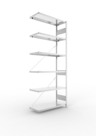 Add‑on Shelf Unit 223934 Clip S3, galvanized, depth 400 mm - 1