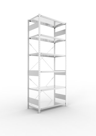 Basic Shelf Unit Clip S3, galvanized, depth 500 mm (6 models) - 1
