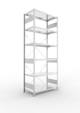 Basic Shelf Unit 223989 Clip S3, galvanized, depth 500 mm - 1