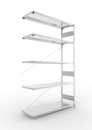 Add‑on Shelf Unit 323863 Clip S3, galvanized, depth 500 mm - 1
