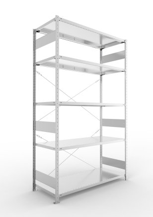 Basic Shelf Unit 323924 Clip S3, galvanized, depth 600 mm - 1