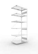 Add‑on Shelf Unit Clip S3, galvanized, depth 600 mm (6 models)