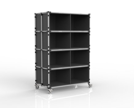 Compartment trolley with 8 PP board inserts - 1