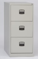 Bisley three drawer filing cabinet A4CC3H1A - 2
