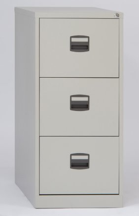 Bisley three drawer filing cabinet A4CC3H1A - 2