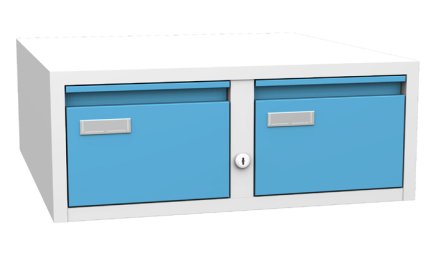 Card filing cabinet - metal filing cabinet Kovos KAR 52A - 1