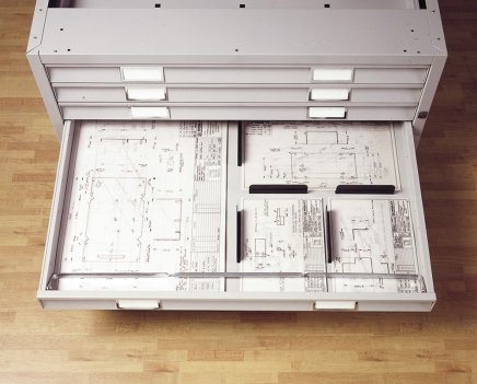 Cabinet for maps and drawings A1 - extension FCB44 - 1