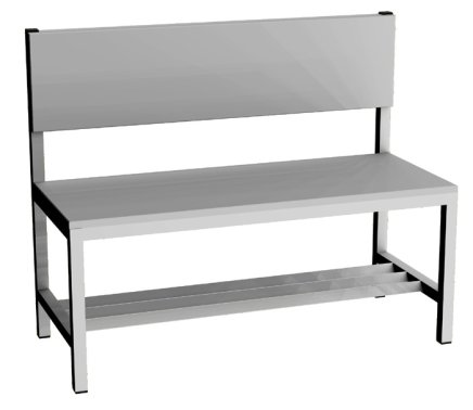 Changing room bench LAV 10O - width 1000 mm - 1