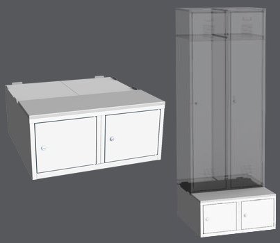 Wardrobe pedestal LBX 42A - 800 mm - 1