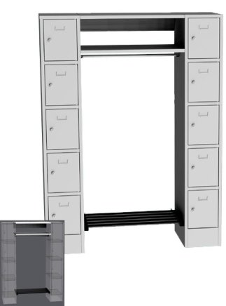 Dressing room set Kovos OTS 80A - 1