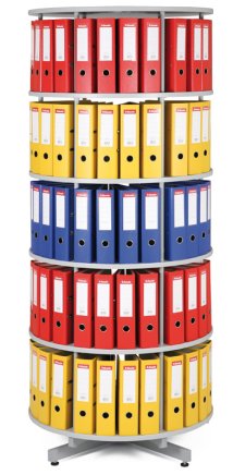 Revolving filing cabinets - 5 floors - 1
