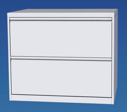 Metal filing cabinet with two rows and two drawers G2322 - 1
