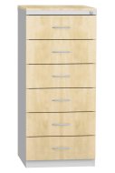 Six-drawer filing cabinet for A5 format KAR-52-C6L - 1