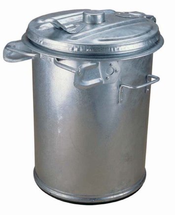 Hot-dip galvanized dustbin (3 models) - 1