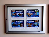 DM80 double-sided single-wing display case, depth 80 mm (6 models) - 1