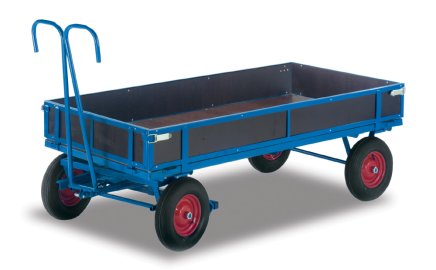 Manual flatbed trolley with sides zu-15131, zu-15132, zu-15161, zu-15162, zu-15201, zu-15202 (6 models) - 1